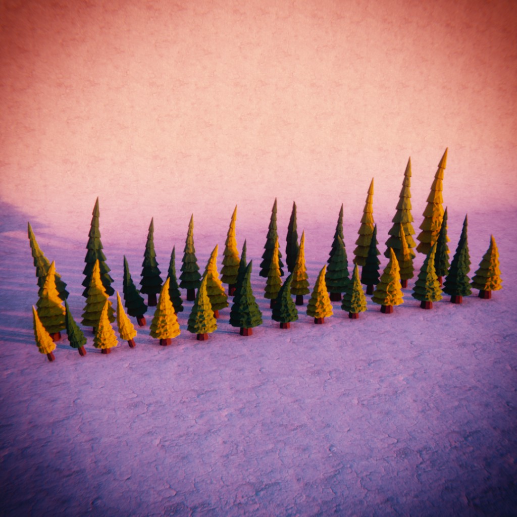 Low Poly Tree Pack preview image 1